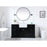 Elegant Kitchen/Bath Franklin 60" Single Bathroom Vanity, Black