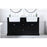 Elegant Kitchen/Bath Franklin 60" Double Bathroom Vanity, Black