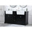 Elegant Kitchen/Bath Franklin 60" Double Bathroom Vanity, Black
