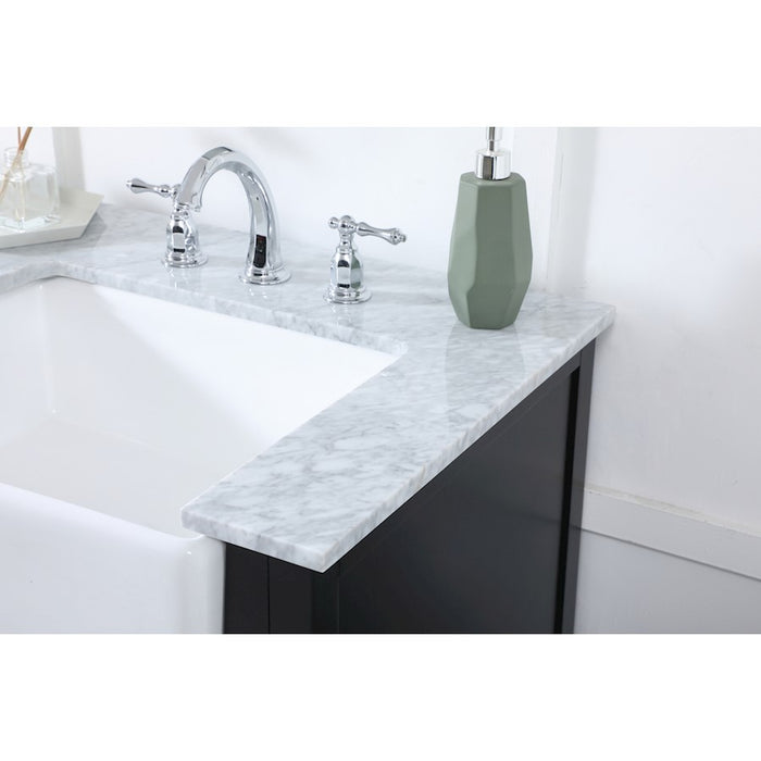 Elegant Kitchen/Bath Franklin 60" Double Bathroom Vanity, Black