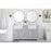 Elegant Kitchen/Bath Franklin 60" Double Bathroom Vanity, Driftwood