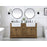 Elegant Kitchen/Bath Franklin 60" Double Bathroom Vanity, Driftwood