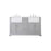 Elegant Kitchen/Bath Franklin 60" Double Bathroom Vanity, Grey - VF60260DGR