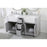 Elegant Kitchen/Bath Franklin 60" Double Bathroom Vanity, Grey