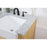Elegant Franklin 60" Double Bathroom Vanity, Natural Wood