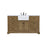 Elegant Kitchen/Bath Franklin 60" Single Bathroom Vanity, Driftwood - VF60260DW