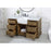 Elegant Kitchen/Bath Franklin 60" Single Bathroom Vanity, Driftwood