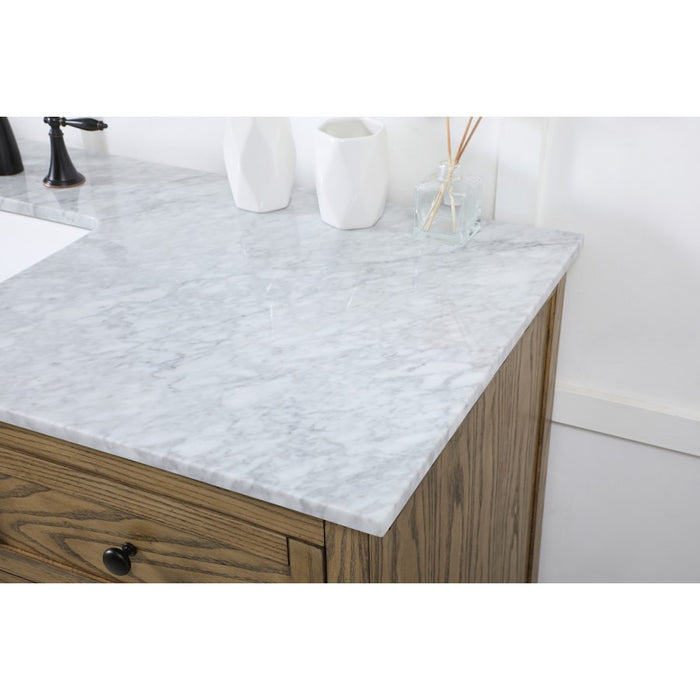 Elegant Kitchen/Bath Franklin 60" Single Bathroom Vanity, Driftwood