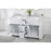 Elegant Kitchen/Bath Franklin 60" Double Bathroom Vanity, White