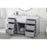 Elegant Kitchen/Bath Franklin 60" Single Bathroom Vanity, Grey