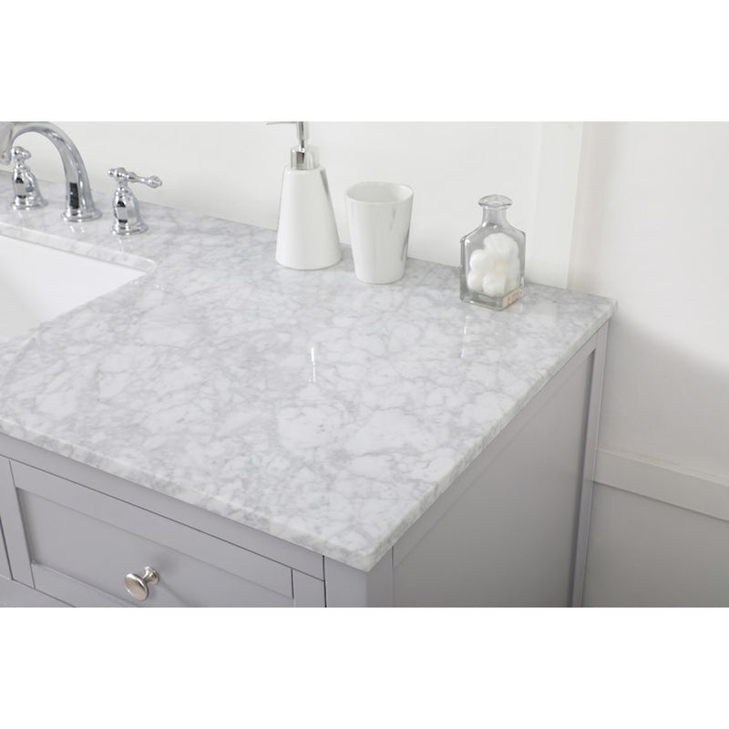 Elegant Kitchen/Bath Franklin 60" Single Bathroom Vanity, Grey