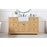 Elegant Franklin 60" Single Bathroom Vanity, Natural Wood