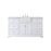 Elegant Kitchen/Bath Franklin 60" Single Bathroom Vanity, White - VF60260WH