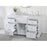 Elegant Kitchen/Bath Franklin 60" Single Bathroom Vanity, White
