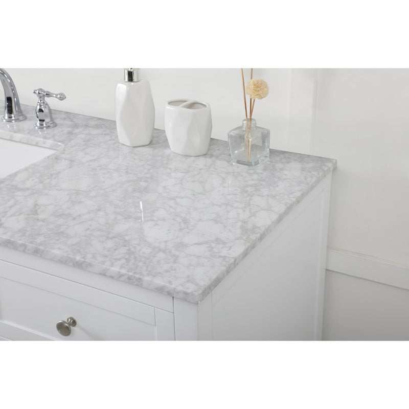 Elegant Kitchen/Bath Franklin 60" Single Bathroom Vanity, White