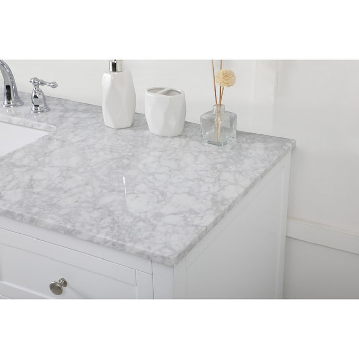 Elegant Kitchen/Bath Franklin 60" Single Bathroom Vanity, White