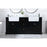 Elegant Kitchen/Bath Franklin 72" Double Bathroom Vanity, Black