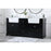 Elegant Kitchen/Bath Franklin 72" Double Bathroom Vanity, Black