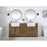Elegant Kitchen/Bath Franklin 72" Double Bathroom Vanity, Blue