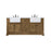 Elegant Kitchen/Bath Franklin 72" Double Bathroom Vanity, Driftwood - VF60272DDW