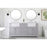 Elegant Kitchen/Bath Franklin 72" Double Bathroom Vanity, Driftwood