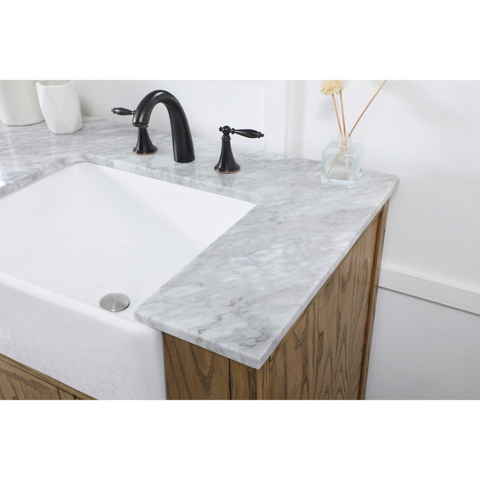 Elegant Kitchen/Bath Franklin 72" Double Bathroom Vanity, Driftwood