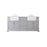 Elegant Kitchen/Bath Franklin 72" Double Bathroom Vanity, Grey - VF60272DGR