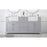 Elegant Kitchen/Bath Franklin 72" Double Bathroom Vanity, Grey
