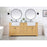 Elegant Kitchen/Bath Franklin 72" Double Bathroom Vanity, Grey
