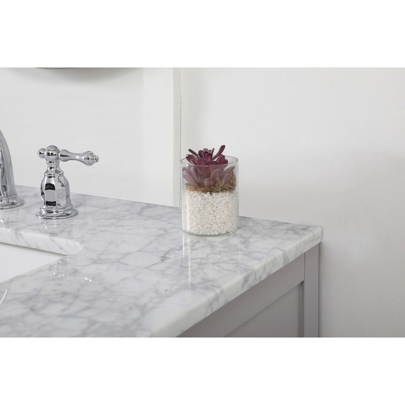 Elegant Kitchen/Bath Franklin 72" Double Bathroom Vanity, Grey