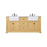 Elegant Franklin 72" Double Bathroom Vanity, Natural Wood - VF60272DNW