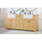 Elegant Franklin 72" Double Bathroom Vanity, Natural Wood