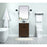 Elegant Kitchen/Bath Franklin 72" Double Bathroom Vanity, White