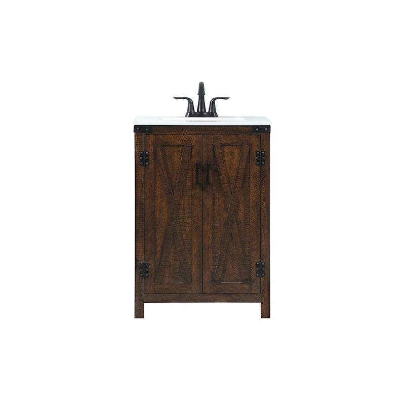Elegant Kitchen/Bath Grant 24" Single Bathroom Vanity, Expresso - VF90224EX