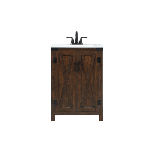 Elegant Kitchen/Bath Grant 24" Single Bathroom Vanity, Expresso - VF90224EX