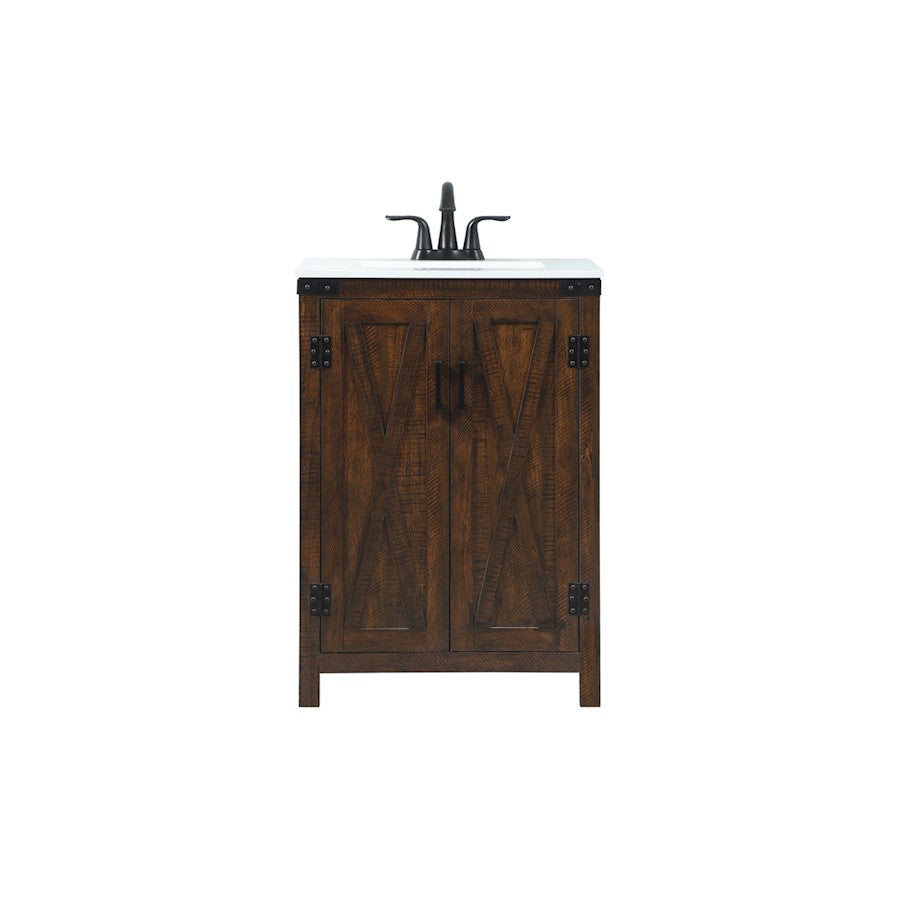 Elegant Kitchen/Bath Grant 24" Single Bathroom Vanity, Expresso - VF90224EX
