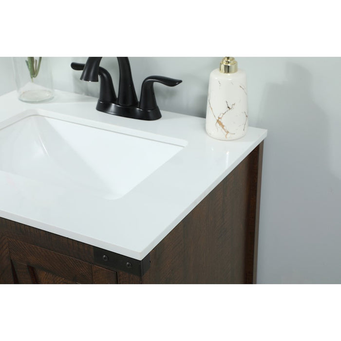 Elegant Kitchen/Bath Grant 24" Single Bathroom Vanity, Expresso