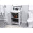 Elegant Kitchen/Bath Grant 24" Single Bathroom Vanity, Grey