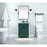 Elegant Kitchen/Bath Grant 24" Single Bathroom Vanity, Grey