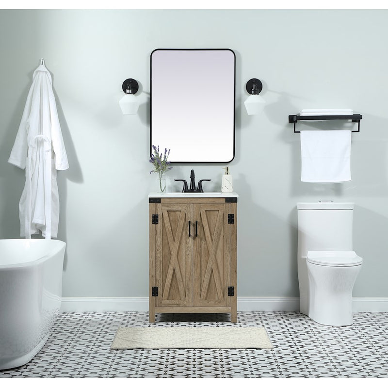 Elegant Kitchen/Bath Grant 24" Single Bathroom Vanity, Green