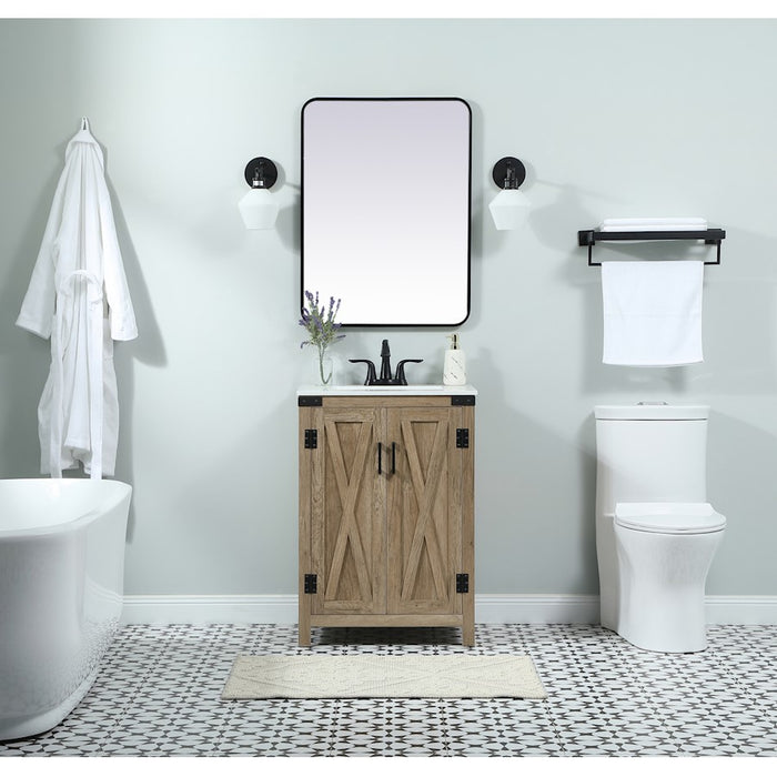 Elegant Kitchen/Bath Grant 24" Single Bathroom Vanity, Green