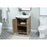 Elegant Kitchen/Bath Grant 24" Single Bathroom Vanity, Natural Oak