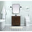 Elegant Grant 30" Single Bathroom Vanity, Expresso/Backsplash