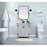 Elegant Kitchen/Bath Grant 30" Single Bathroom Vanity, Grey