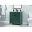 Elegant Grant 30" Single Bathroom Vanity, Green/Backsplash