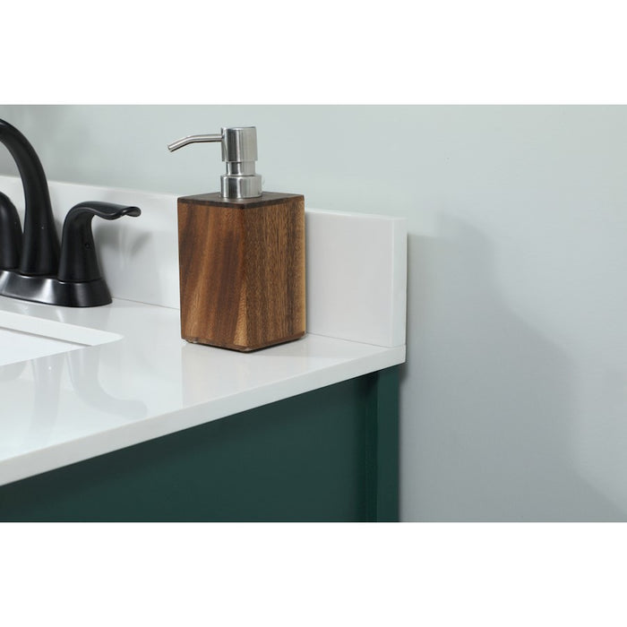 Elegant Grant 30" Single Bathroom Vanity, Green/Backsplash