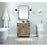 Elegant Kitchen/Bath Grant 30" Single Bathroom Vanity, Natural Oak