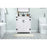 Elegant Grant 30" Single Bathroom Vanity, White/Backsplash