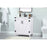 Elegant Grant 30" Single Bathroom Vanity, White/Backsplash