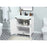 Elegant Grant 30" Single Bathroom Vanity, White/Backsplash